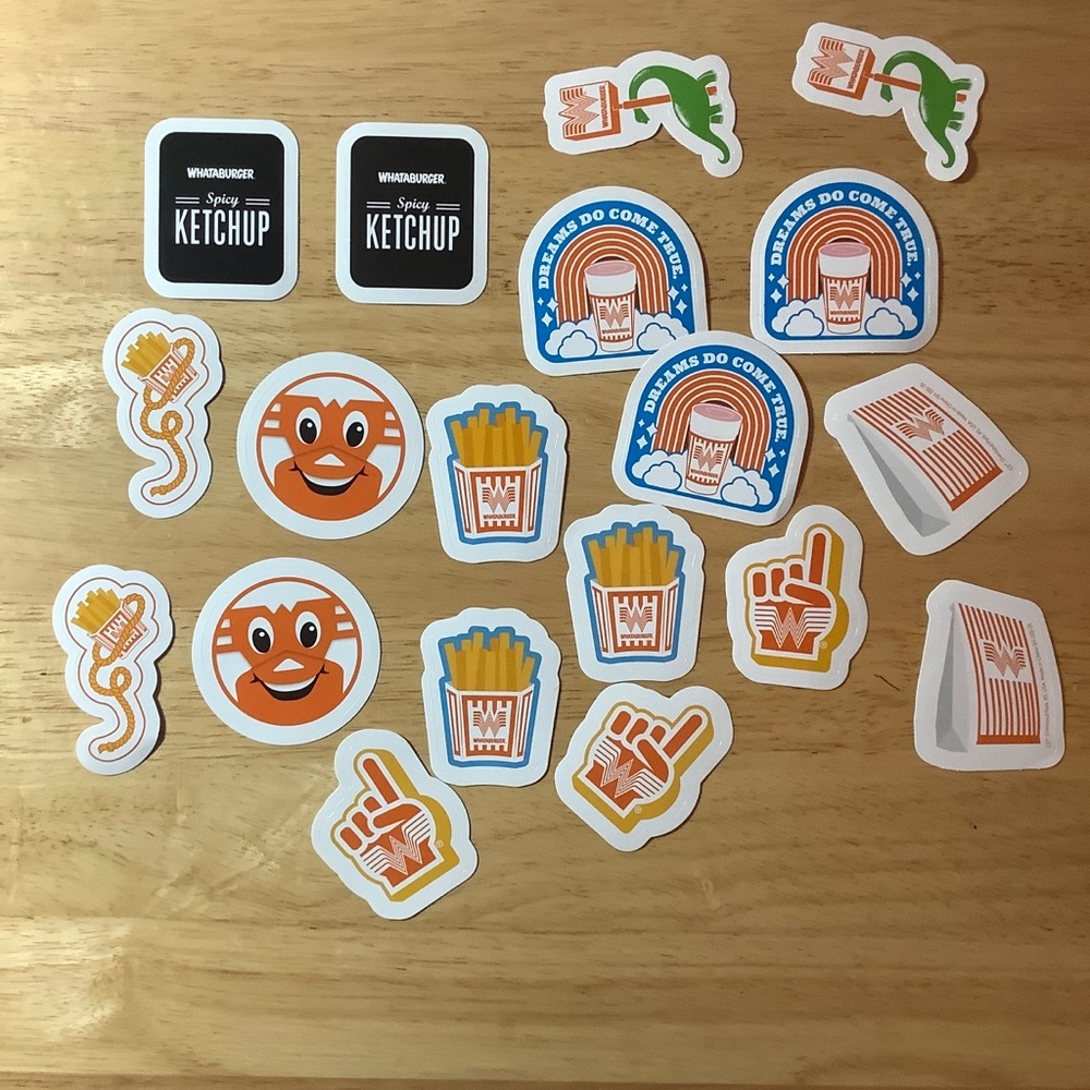 Whataburger Stickers Collectible 2026 Lot Of (19) Stickers